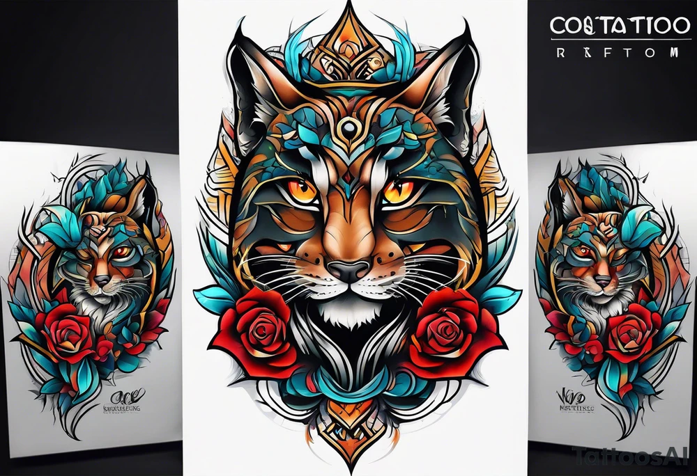 male neo traditional knee tattoo tattoo idea