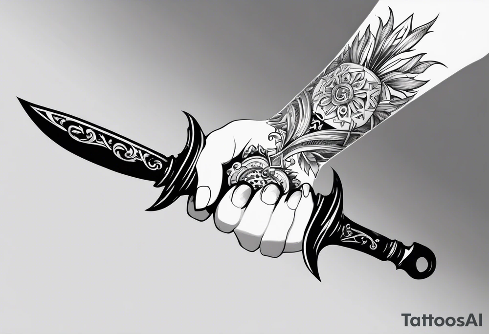 Renard sur un fond boussole. Il faut une clé ( style keyblade dans kingdom hearts. Tatouage sur l'avant bras tattoo idea