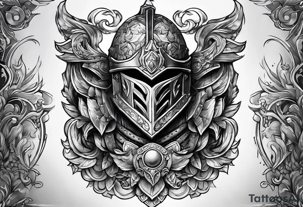 French armor tattoo idea