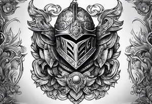 French armor tattoo idea