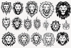 Un lion tattoo idea