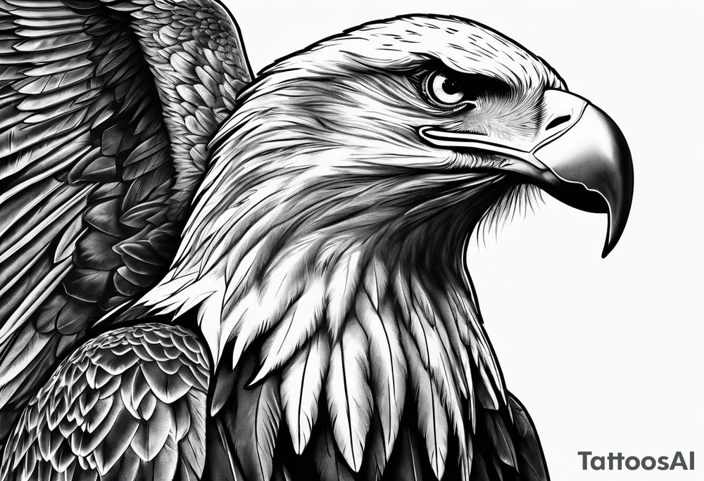 eagle in a recliner tattoo idea