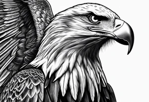 eagle in a recliner tattoo idea