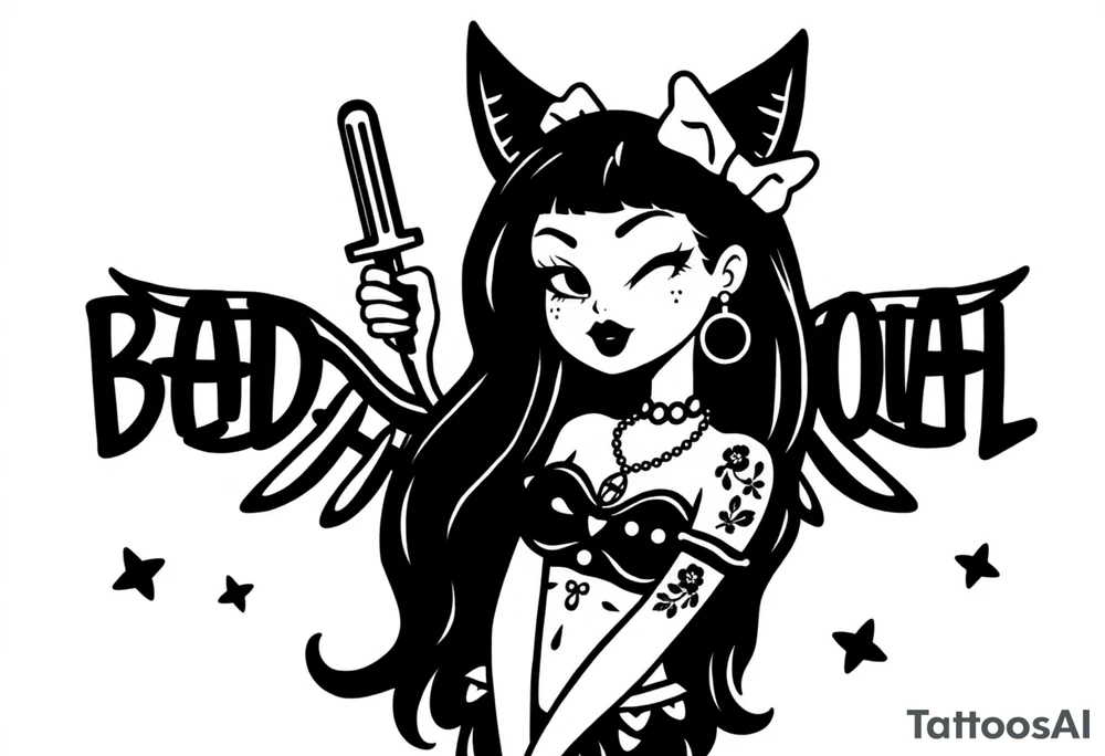 Chicano bad girl gone good tattoo idea