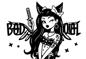 Chicano bad girl gone good tattoo idea