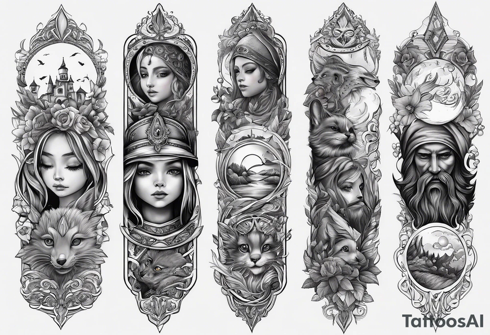 Full forearm tattoo for names of children and grandchildren tattoo idea
