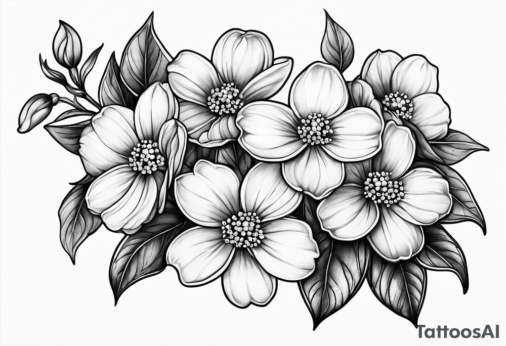 Forget me not flowers tattoo idea