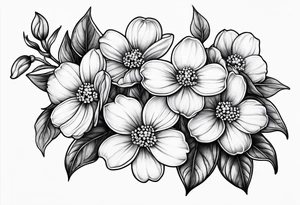Forget me not flowers tattoo idea