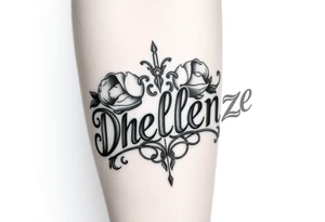 Combine the names rosela dashi and thellenze for a tattoo tattoo idea