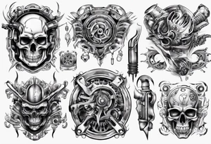 Car parts tattoo idea