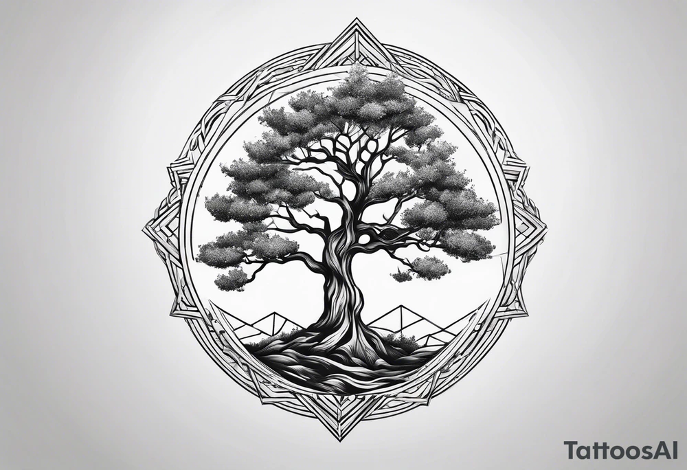 Small tree tattoo idea