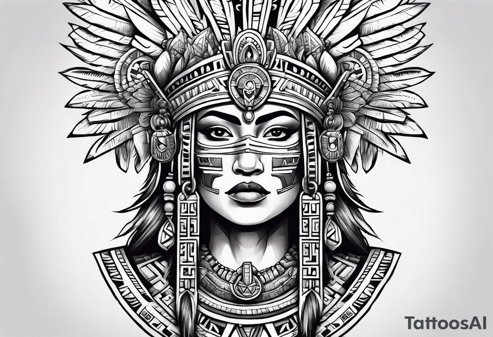 Aztec warrior tattoo idea