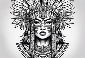 Aztec warrior tattoo idea