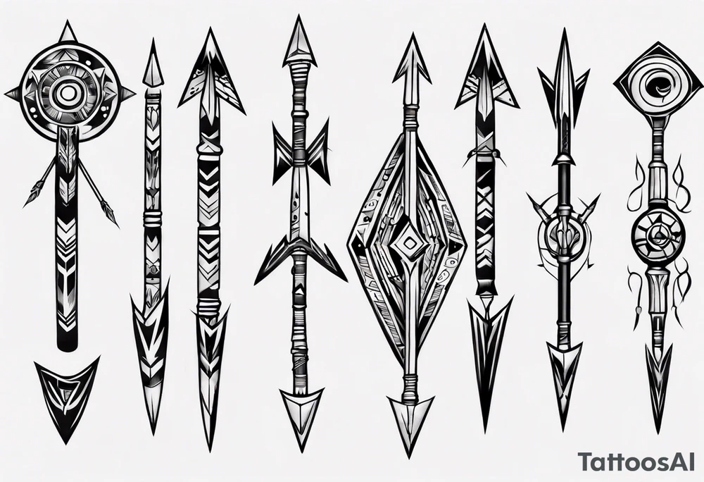 old archers arrow tattoo idea