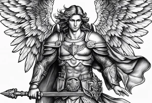 Archangel Saint Michael tattoo idea