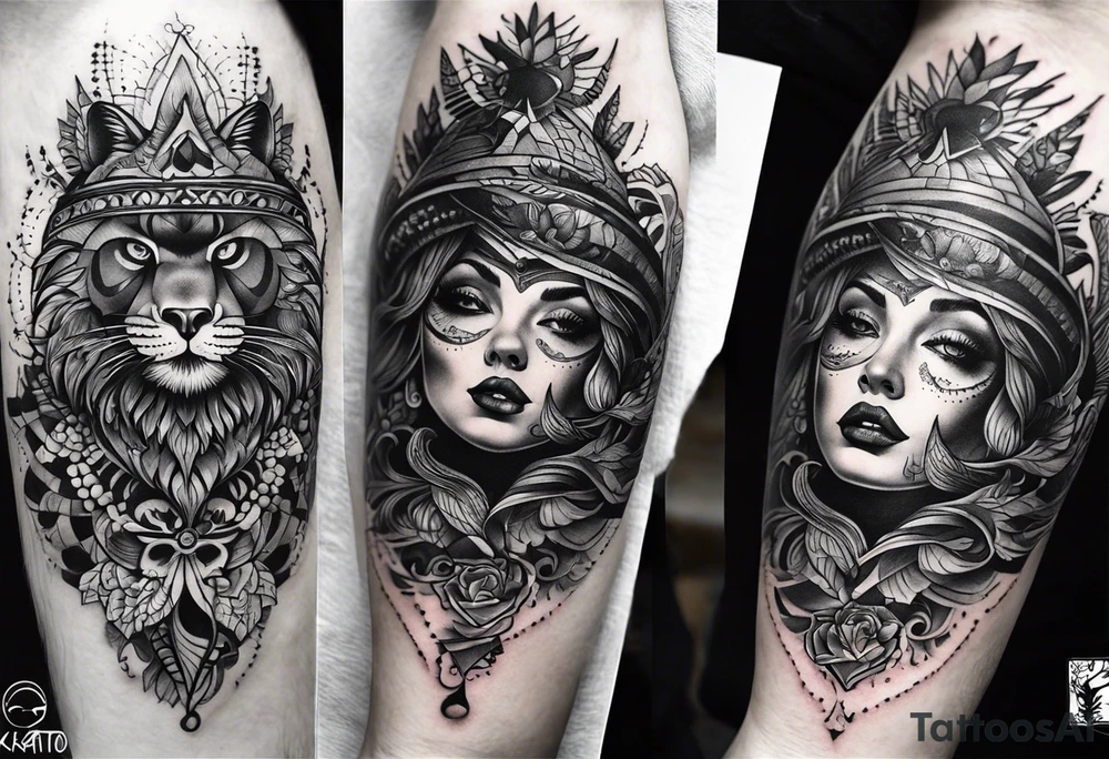 Собака породы боксер с серьёзным видом tattoo idea