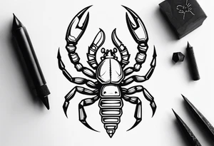 Nuts and bolts scorpion tattoo idea