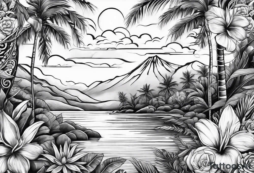 The words: "Pura vida" changed with nature, Spirituality, Meditation and something that resembles slowing down tattoo idea