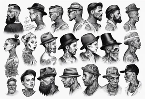 People waiting in line. tattoo idea