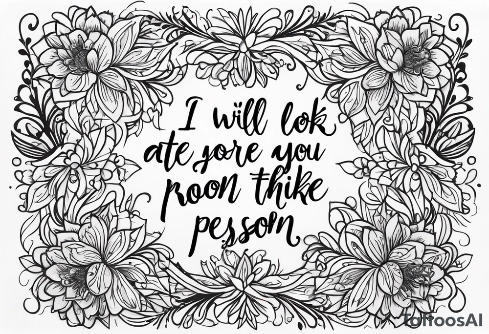 I will look at you across any room  and think you are the most beautiful person I’ve ever seen for as long as I breathe tattoo idea