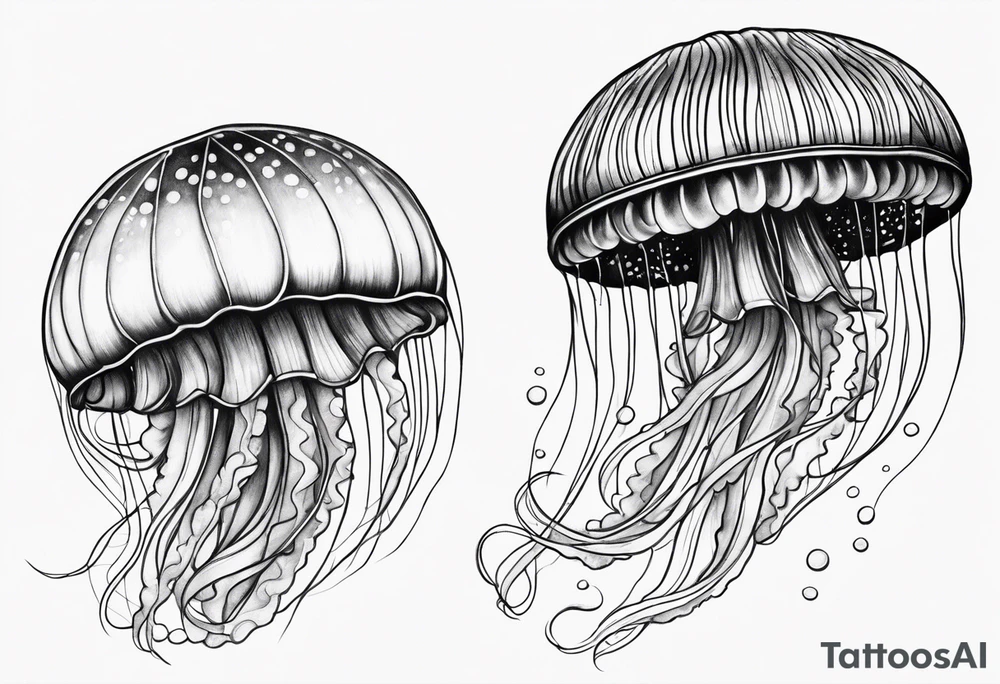Beautiful Jellyfish tattoo idea