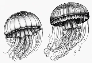 Beautiful Jellyfish tattoo idea
