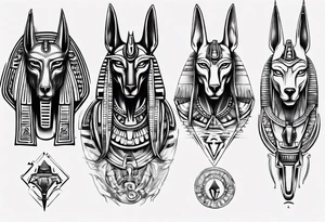 anubis vs horus tattoo idea