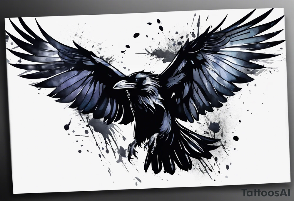 Flying Ravens tattoo idea