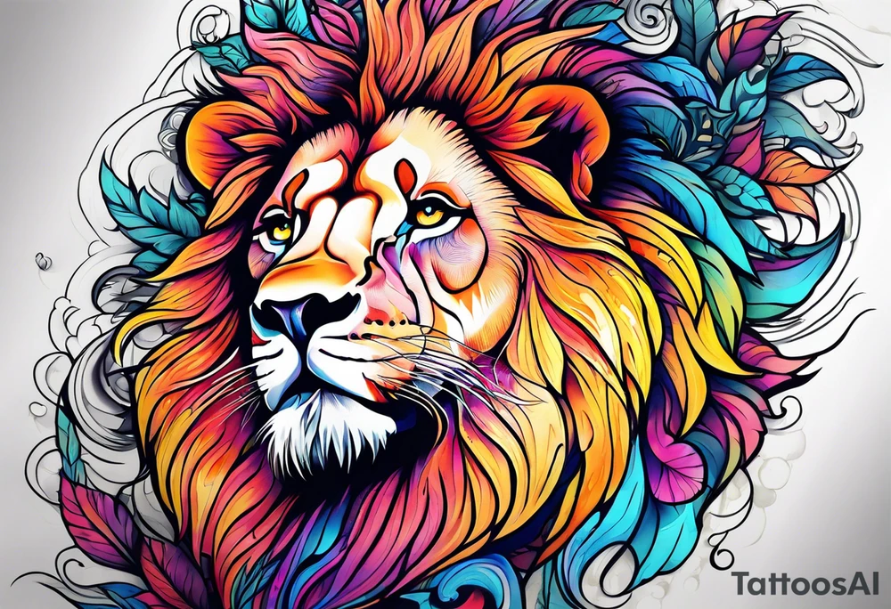 Special needs lion tattoo idea