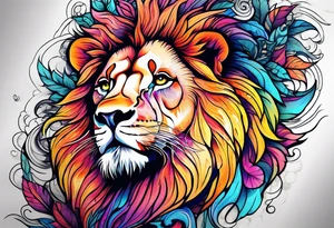 Special needs lion tattoo idea