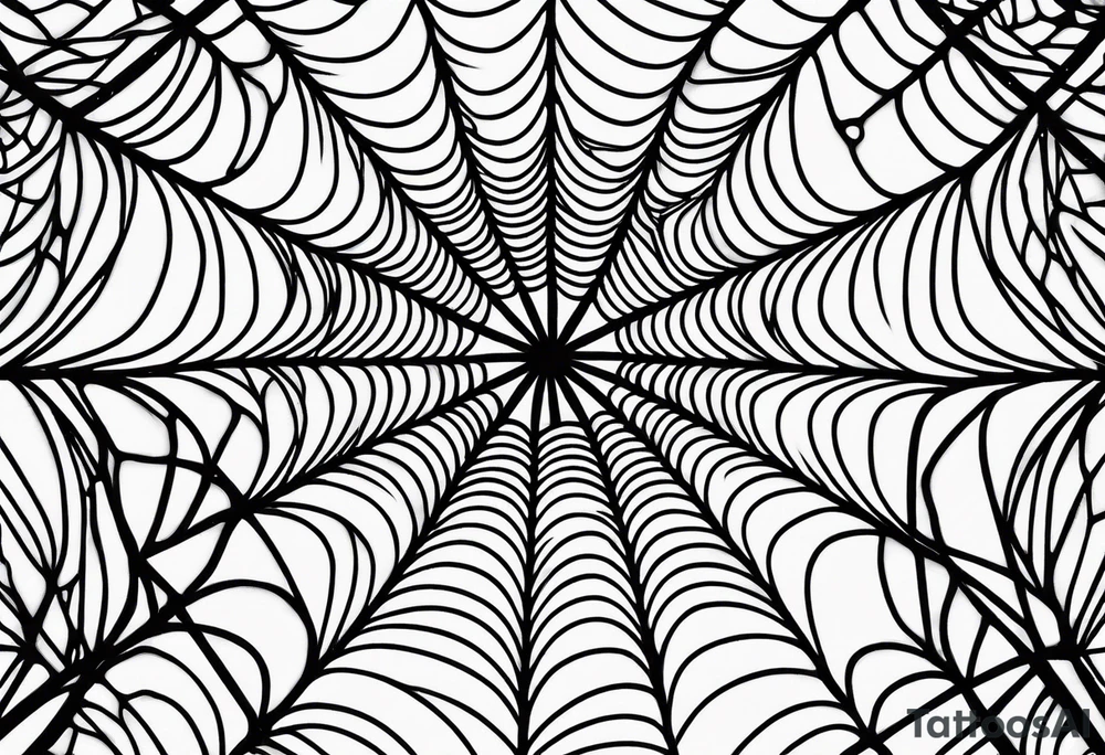 Spider web tattoo idea