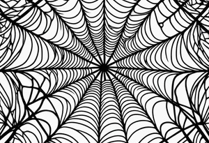 Spider web tattoo idea