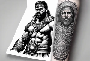 Gladiator forearm tattoo idea