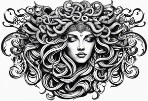 Medusa tattoo on arm for mens tattoo idea