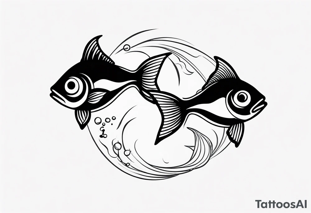 Small pisces tattoo idea