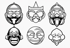 SEE NO EVIL EMOJI tattoo idea