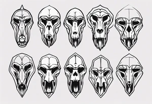 baboon skull tattoo idea