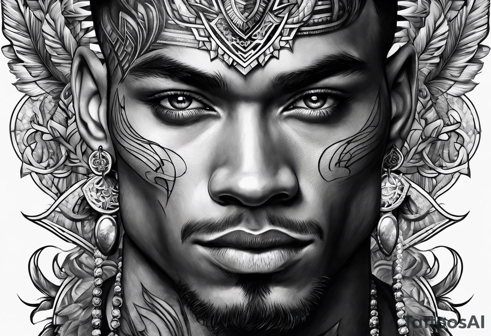 Mixed race for men tattoo idea
