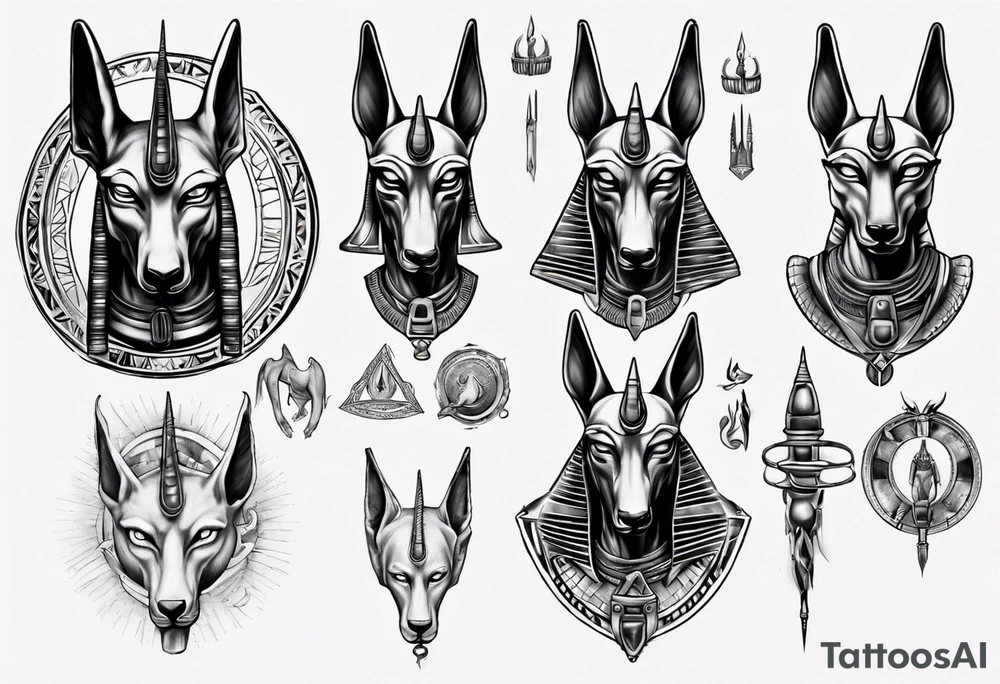 anubis tattoo idea