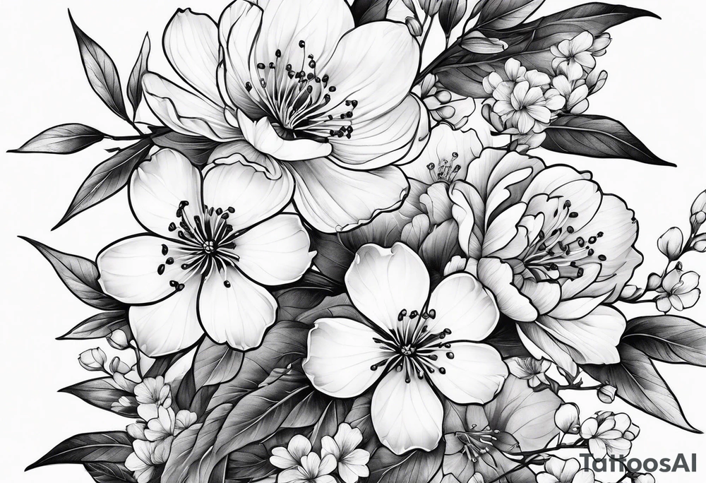sakura tattoo idea