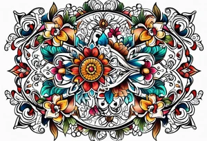 Ukrainian ornament tattoo idea