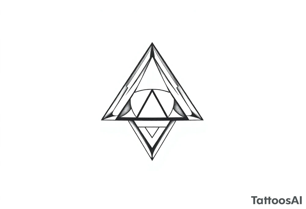 In some cases, a triangle tattoo represents the 3 aspects of the self. This design reminds you to take care of yourself physically, mentally, and spiritually or emotionally. They all need to be balanced for you to be happy and healthy tattoo idea