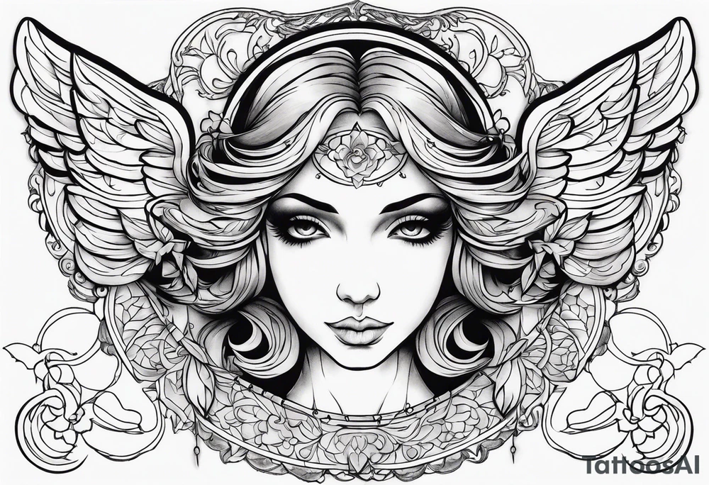 angel tattoo idea