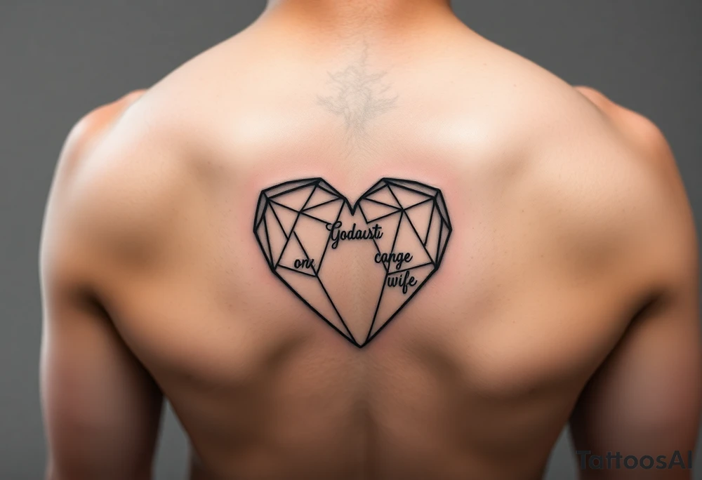 I want a tattoo for located on my left pectorial muscle that symbolizes the fact that I have a stent in how important my wife and two kids are to me. I want the geometric design to resemble a stent with the names of my two daughters and wife Tying in together to wrap around my heart tattoo idea