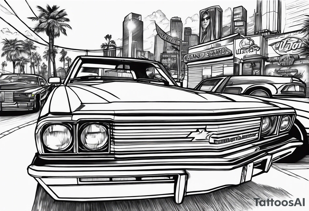 Grand theft auto sanandreas tattoo idea