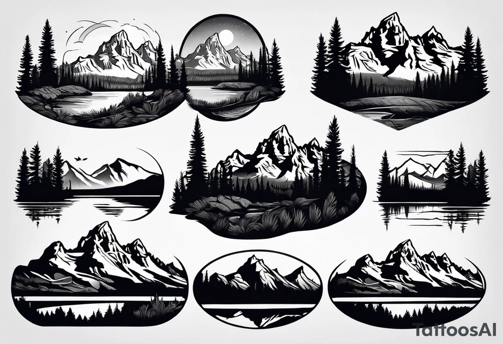 grand Teton mountain tattoo idea