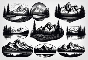 grand Teton mountain tattoo idea