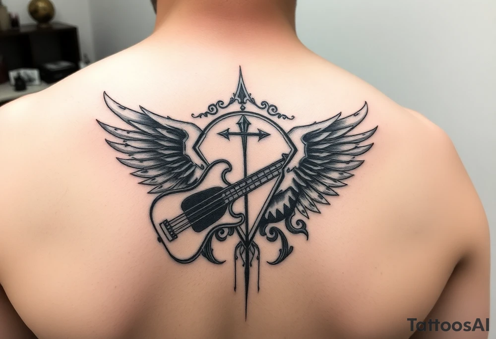 something that my son and I can get done matching tattoo, to represent our love, the love for music, our strength and bravery through this life, tattoo idea