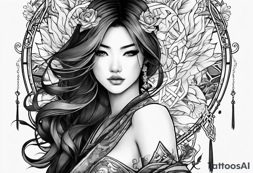Love and destiny tattoo idea