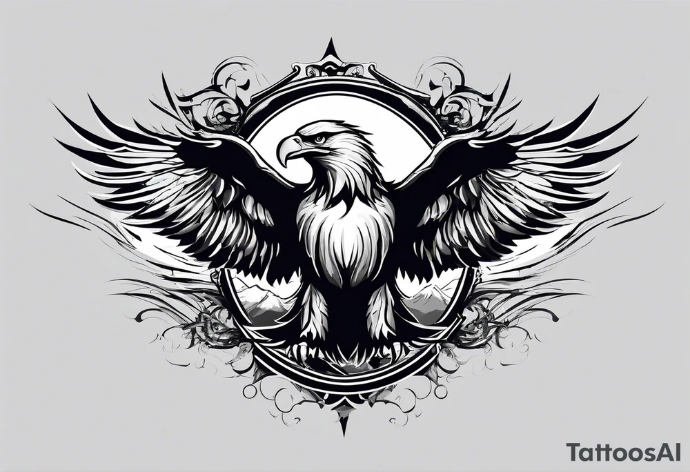 several eagles in flight silhouette without other imagery, only the eagles adding 40:31 somewhere tattoo idea